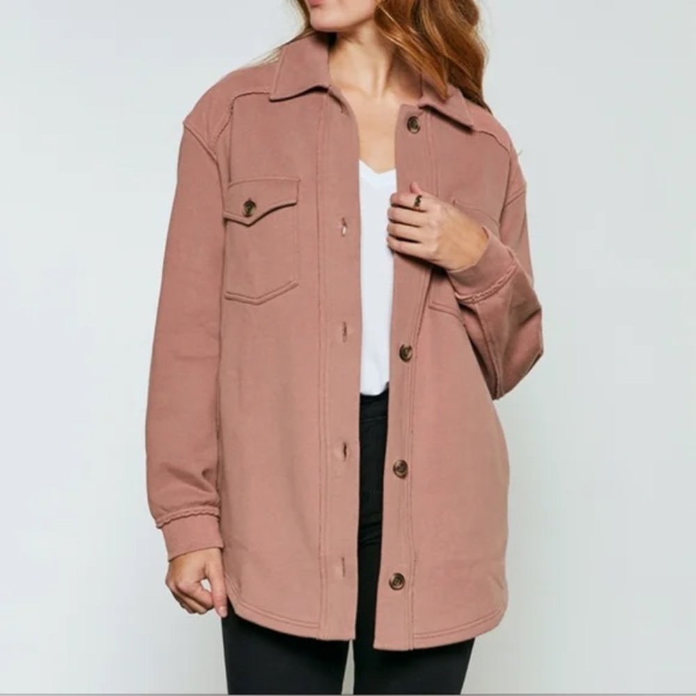 Gentle Fawn Dusty Rose Shacket